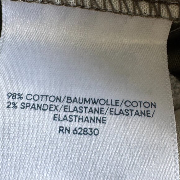 Land's End Sz 6 Carpenter Utility Cargo Tapered Jeans Chino Pants Pockets Green - Picture 13 of 15